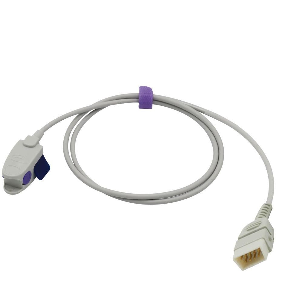 Compatible Smiths BCI Spo2 Sensor 3178 Pediatric Clip 3.2 ft 9 Pins Connector