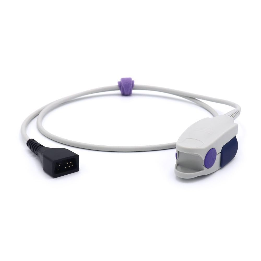 Compatible for Nonin 8000AA Spo2 Sensor Finger Clip 3.2 ft 7 Pins Connector