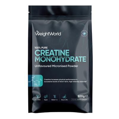 Creatine Monohydrate Powder 500g - 165 Servings - 200 Mesh Micronised Creatine Powder - 5+ Months Supply - Unflavoured, Vegan-Friendly, & Easy to Mix - Scoop Included - for Both Men & Women