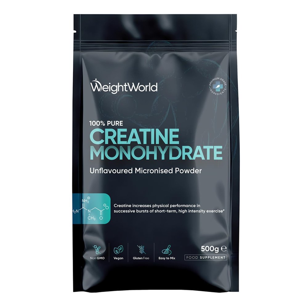 Creatine Monohydrate Powder 500g - 165 Servings - 200 Mesh Micronised Creatine Powder - 5+ Months Supply - Unflavoured, Vegan-Friendly, & Easy to Mix - Scoop Included - for Both Men & Women