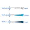 Windplusya Dental Sectional Matrix System Refill Wedge, Dental Tulwar Wedges, L/M/S Plastic Wedges, Dental Wedge For Sectional Matrix System. view 4