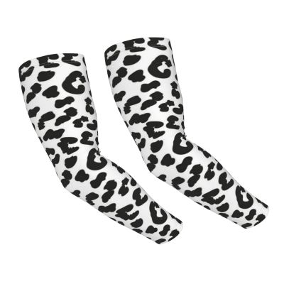 Ahdyr Leopard Print Arm Sleeve Anti-Uv Gardening Farm Ice Silk Sleeves Tattoo Non-Slip Arm Cuff For Men And Women