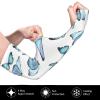 Ahdyr Cute Blue Butterfly Arm Sleeve Anti-Uv Gardening Farm Ice Silk Sleeves Tattoo Non-Slip Arm Cuff For Men And Women view 3