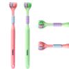 2 Pcs Triple Angle Toothbrush - 3 Bristle, 3 Sided Autism Toothbrush for Adult & Kids' Teeth & Gum Care view 1