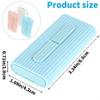 WLLHYF Portable Dental Floss Case Automatic Dental Floss Pick Organizer Case Travel Flosser Dispenser Storage Case Refillable Holder Boxes with 10 Floss Picks for Teeth Cleaning (White+Blue+Pink) view 2
