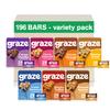 Graze - Vegan Snacks Variety box - Oat Boosts- Best of all flavors selection box of vegan snack oats flapjacks - Total of 196 snacks view 1