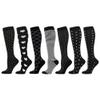 7Pcs Compression Socks for Men and Women, Flight Socks Compression Stockings Knee High Socks for Running, Sport, Medical, Athletic, Airplane Travel, Pregnant Woman view 1