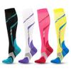4Pcs Compression Socks for Men and Women, Flight Socks Compression Stockings Knee High Socks for Running, Sport, Medical, Athletic, Airplane Travel, Pregnant Woman view 1