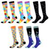 5Pcs Compression Socks for Men and Women, Flight Socks Compression Stockings Knee High Socks for Running, Sport, Medical, Athletic, Airplane Travel, Pregnant Woman view 2