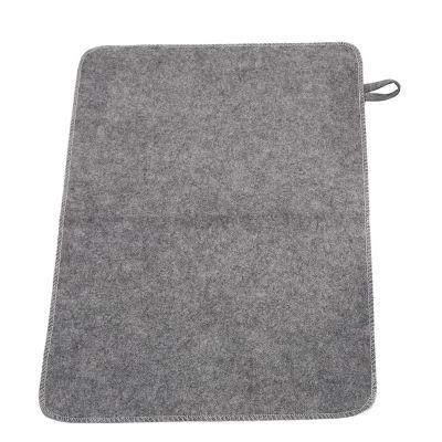 Felt Sauna Pad, Moisture-Absorbing, Heat Insulation, Water Absorption, Breathable Felt Mat with Hanging Ring for Bathroom Spa