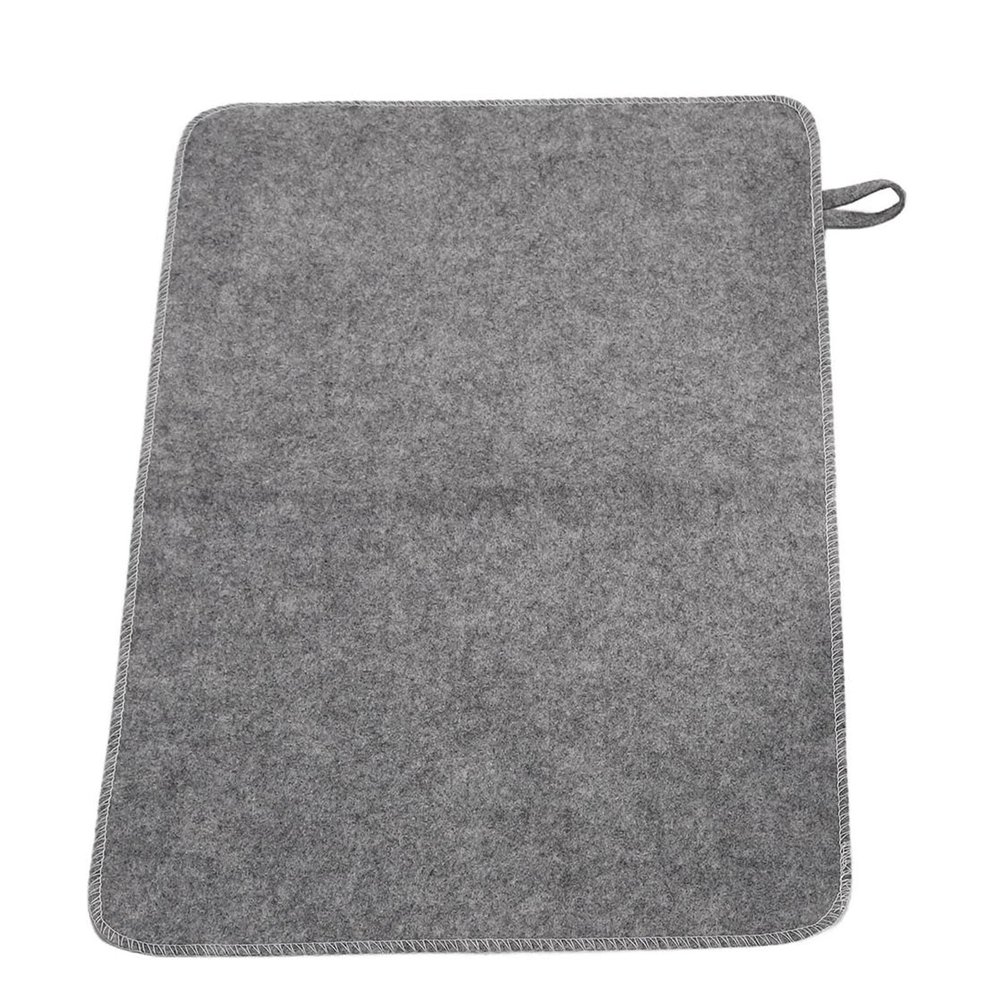 Felt Sauna Pad, Moisture-Absorbing, Heat Insulation, Water Absorption, Breathable Felt Mat with Hanging Ring for Bathroom Spa