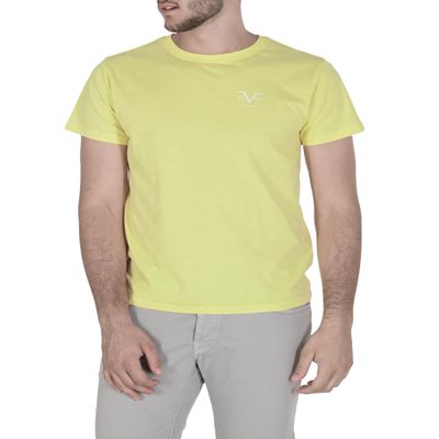 19V69 ITALIA Men's vsc1mts01 T-Shirt, Yellow Popcorn, XL