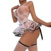 Women Lingerie Lace Sexy Chemise Teddy Mesh Sleepwear Boudoir Outfits Out Let Deal Black view 1