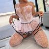 Women Lingerie Lace Sexy Chemise Teddy Mesh Sleepwear Boudoir Outfits Out Let Deal Black view 2