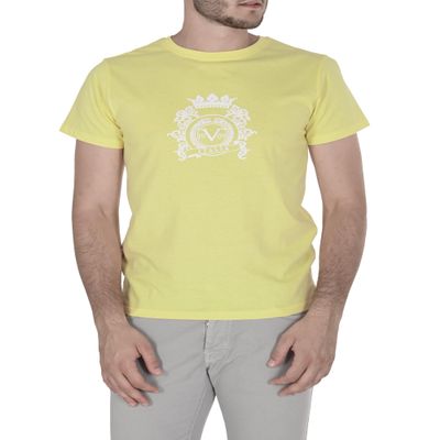 19V69 ITALIA Men's vsc1mts02 T-Shirt, Yellow Popcorn, M