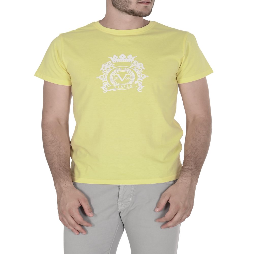 19V69 ITALIA Men's vsc1mts02 T-Shirt, Yellow Popcorn, M