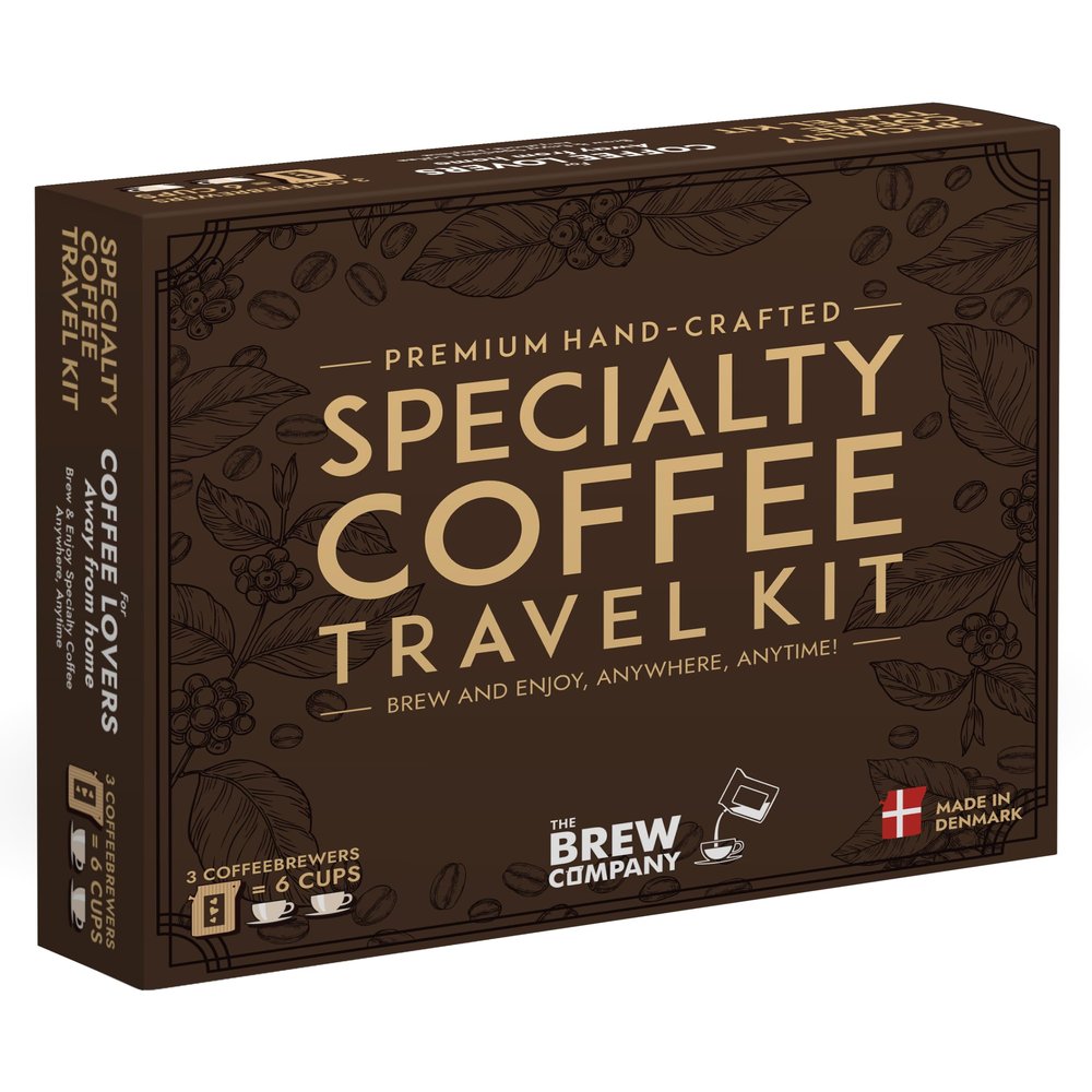 Specialty Coffee Travel Kit - Gift Set for Men & Women with 3 of the Worlds Finest Single Estate Specialty & Organic Coffees | Brew & Enjoy Anytime, Anywhere | Hamper Style Letterbox Gift Idea