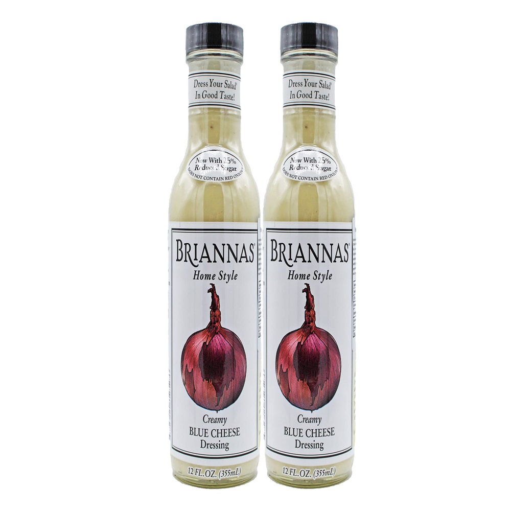 Briannas Home Style Creamy Blue Cheese Dressing 355ml - Pack of 2