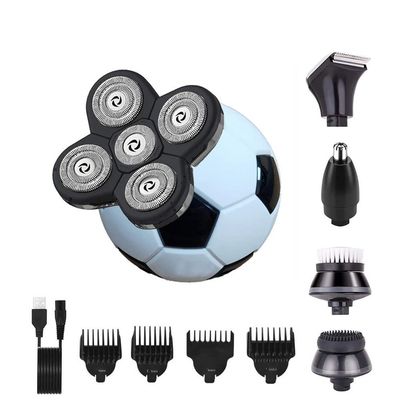 Electric Razor for Men's, 5-in-1 Electric Football Shaver for Men Bald Head Razor Grooming Kit Multifunctional Cordless Hair Clippers Rotary Shavers