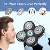 Electric Razor for Men's, 5-in-1 Electric Football Shaver for Men Bald Head Razor Grooming Kit Multifunctional Cordless Hair Clippers Rotary Shavers view 3