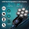 Electric Razor for Men's, 5 In 1 Electric Shaver 7D Floating Cutter Head Rechargeable Shaver Kit For Men IPX6 Waterproof Beard Trimmer Head Shavers view 4