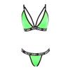 Bra Sleepwear Sexy Set and Panty Women Night Lingerie Backless Pajamas Role Playing Outfits for Women Sexy Christmas Green view 3