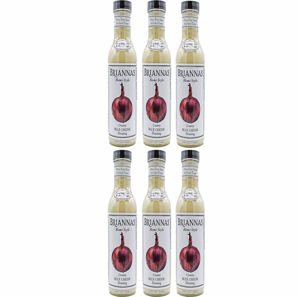 Briannas Home Style Creamy Blue Cheese Dressing 355ml - Pack of 6