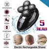 Electric Razor for Men's, 5 In 1 Men's Rechargeable Bald Head Electric Shaver 5 Floating Heads Beard Nose Ear Hair Trimmer Razor Clipper Facial Brush view 2