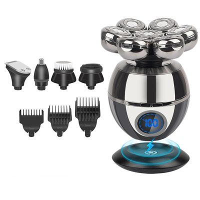 Electric Razor for Men's, 5 In 1 Shaver For Men Electric Shaver Bald Head Shaver Hair Clipper For Bald Man Beard Trimmer Shaving Machine Bald Head Razor