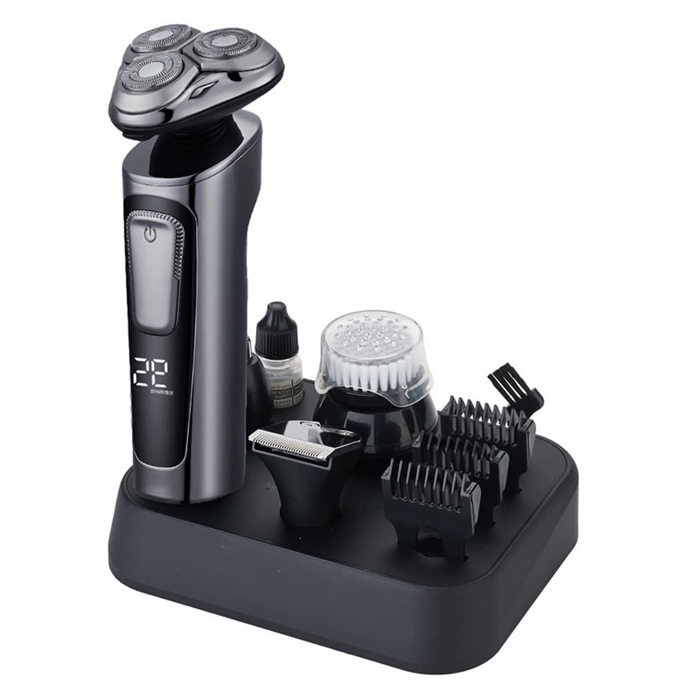 Electric Razor for Men's, Multi-function 4D Electric Shaver for Men Grooming Kit Shaving Machine USB Charging Wet & Dry Waterproof LCD Display Face Care