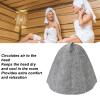 Sauna Hat with Small Ring, Air Circulation, Unisex, Gift, Felt Material for Men and Women view 2