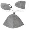 Sauna Hat with Small Ring, Air Circulation, Unisex, Gift, Felt Material for Men and Women view 4