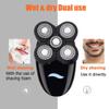 Electric Razor for Men's, 5 in 1 Rechargeable Electric Shaver Five Floating Heads Razors Hair Clipper Nose Ear Hair Trimmer Men Facial Cleaning Brush view 4