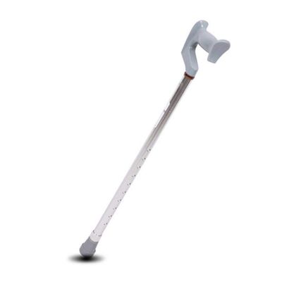 SilteD Older Crutches Crutches Aluminum Alloy Walking Stick With Ergonomic Handle, 10 Adjustable Height Levels, Arthritis Walking Stick For The Elderly Disabled Arthritis Gray Older Practical Present