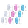 LALAFINA 9pcs Silicone Finger Toothbrush for Boy Girl Oral Cleaning Brush Storage Boxes view 1