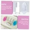 LALAFINA 9pcs Silicone Finger Toothbrush for Boy Girl Oral Cleaning Brush Storage Boxes view 3