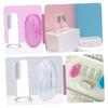 LALAFINA 9pcs Silicone Finger Toothbrush for Boy Girl Oral Cleaning Brush Storage Boxes view 4