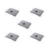 5 set of Massage Table Cover with Face Breath Hole 50x80 cm Reusable for Beauty Salon, Gray, 50 x 80 cm view 1