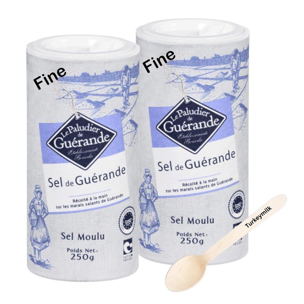 Celtic Sea Saalt Bundle Including 2 Fine La Paludier Sel de Guerande Salt Shakers of 250g Each
