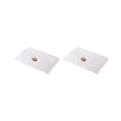2 set of Massage Table Cover with Face Breath Hole 50x80 cm Reusable for Beauty Salon, White, 50 x 80 cm