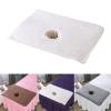 2 set of Massage Table Cover with Face Breath Hole 50x80 cm Reusable for Beauty Salon, White, 50 x 80 cm view 3