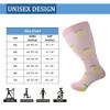 3 Pack Plus Size Compression Socks for Women and Men, 20-30mmhg Extra Large Wide Calf Knee High Stockings for Circulation Support (3XL, YS001-65) view 2