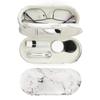 MUDOR 2 in 1 Contact Lens & Glasses Case, Marble White view 1