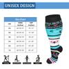 3 Pack Plus Size Compression Socks for Women and Men, 20-30mmhg Extra Large Wide Calf Knee High Stockings for Circulation Support (3XL, WQH166) view 2
