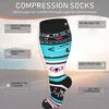 3 Pack Plus Size Compression Socks for Women and Men, 20-30mmhg Extra Large Wide Calf Knee High Stockings for Circulation Support (3XL, WQH166) view 4