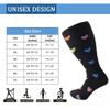Cheeroyal 3 Pack Plus Size Compression Socks for Women and Men, 20-30mmhg Extra Large Wide Calf Knee High Stockings for Circulation Support (7XL, YS001-6+13+18) view 2