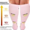 3 Pack Plus Size Compression Socks for Women and Men, 20-30mmhg Extra Large Wide Calf Knee High Stockings for Circulation Support (7XL, YS001-65+2+23) view 3