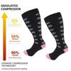 3 Pack Plus Size Compression Socks for Women and Men, 20-30mmhg Extra Large Wide Calf Knee High Stockings for Circulation Support (4XL, YSZ06-2) view 3