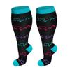 3 Pack Plus Size Compression Socks for Women and Men, 20-30mmhg Extra Large Wide Calf Knee High Stockings for Circulation Support (2XL, WQH166) view 2