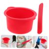 1 Set Heater Wax Warmer Bowl Replacement Wax Bean Warmer Liner Waxing Silicone Bowl for Hair Removal Reusable Wax Warmer Liner Silica Gel 4 Piece Set view 4